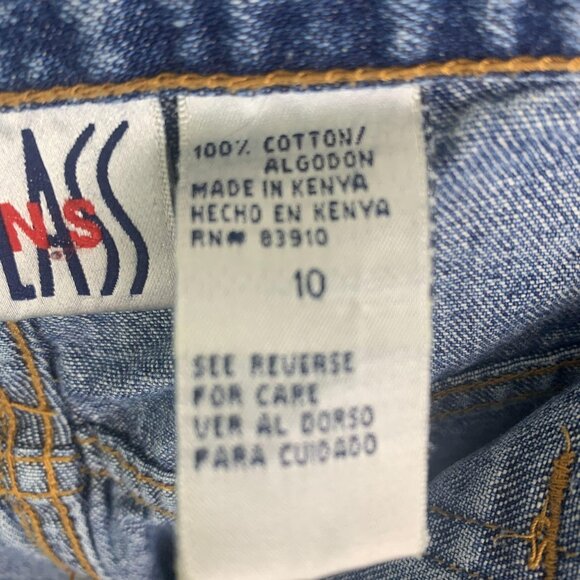 Vintage Bill Blass Cargo Capri Jeans 10 Blue High Waisted Hammer Loop 90s Y2K - Picture 6 of 12